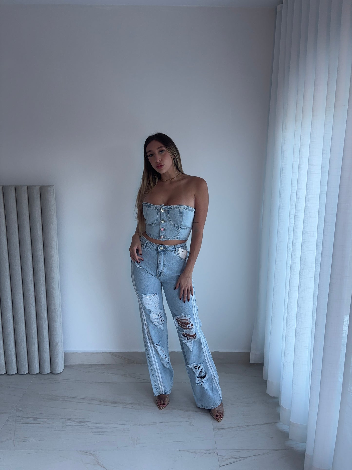 Martina Denim Top