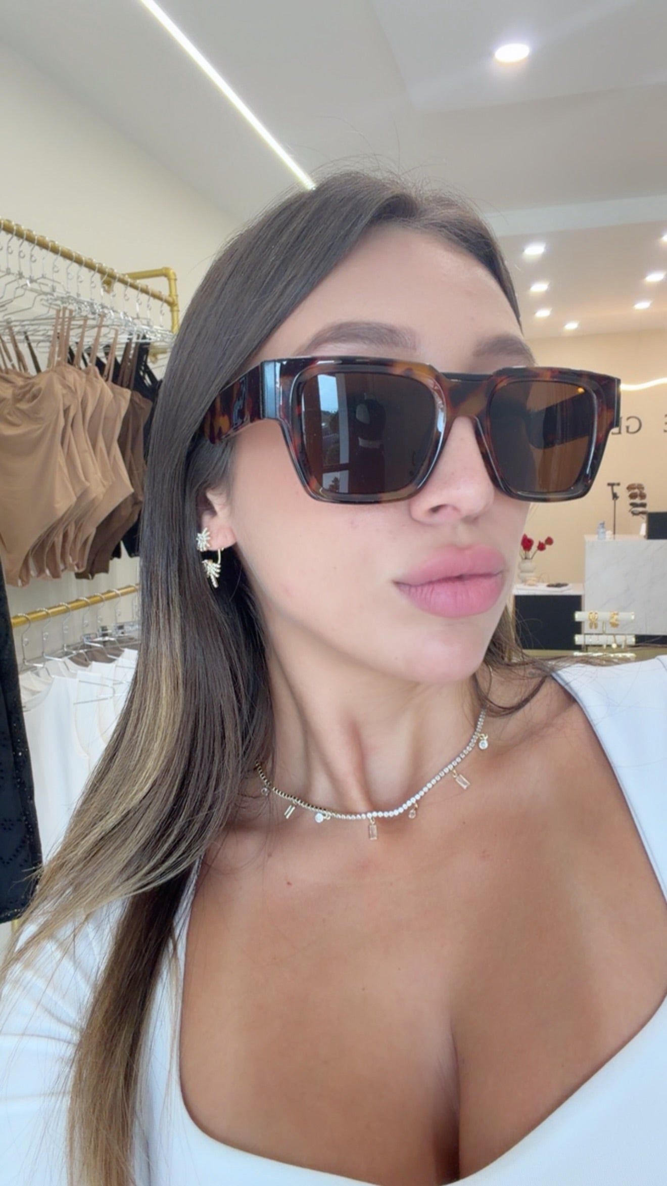 Tortoise Square Sunglasses
