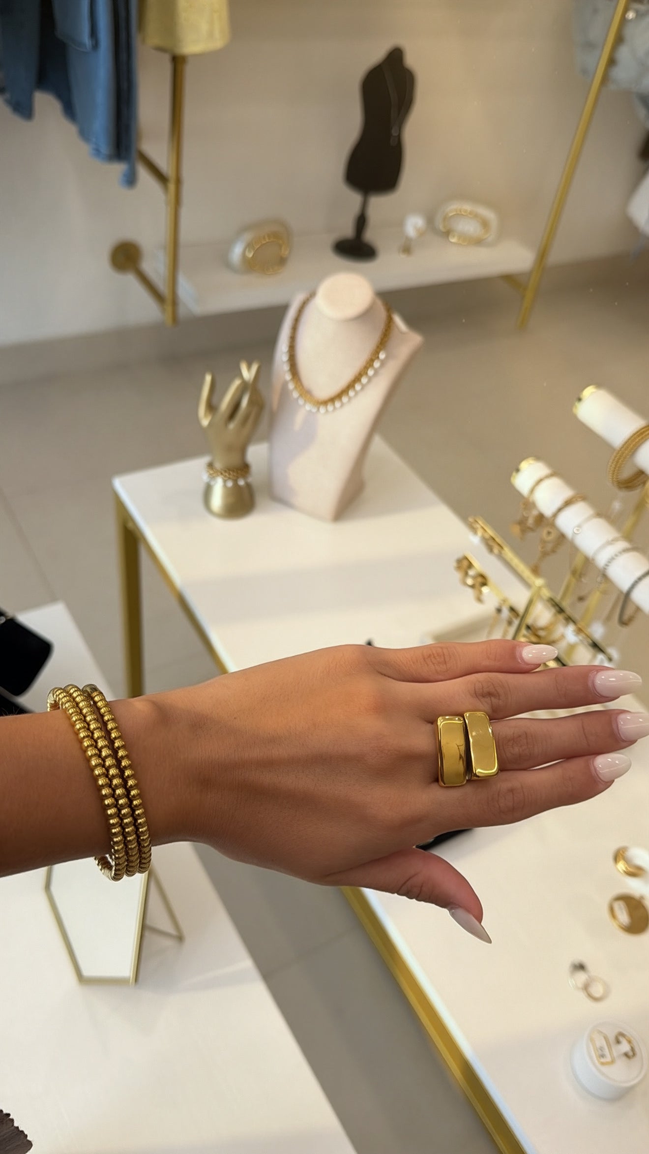 Gold Beaded Bracelets