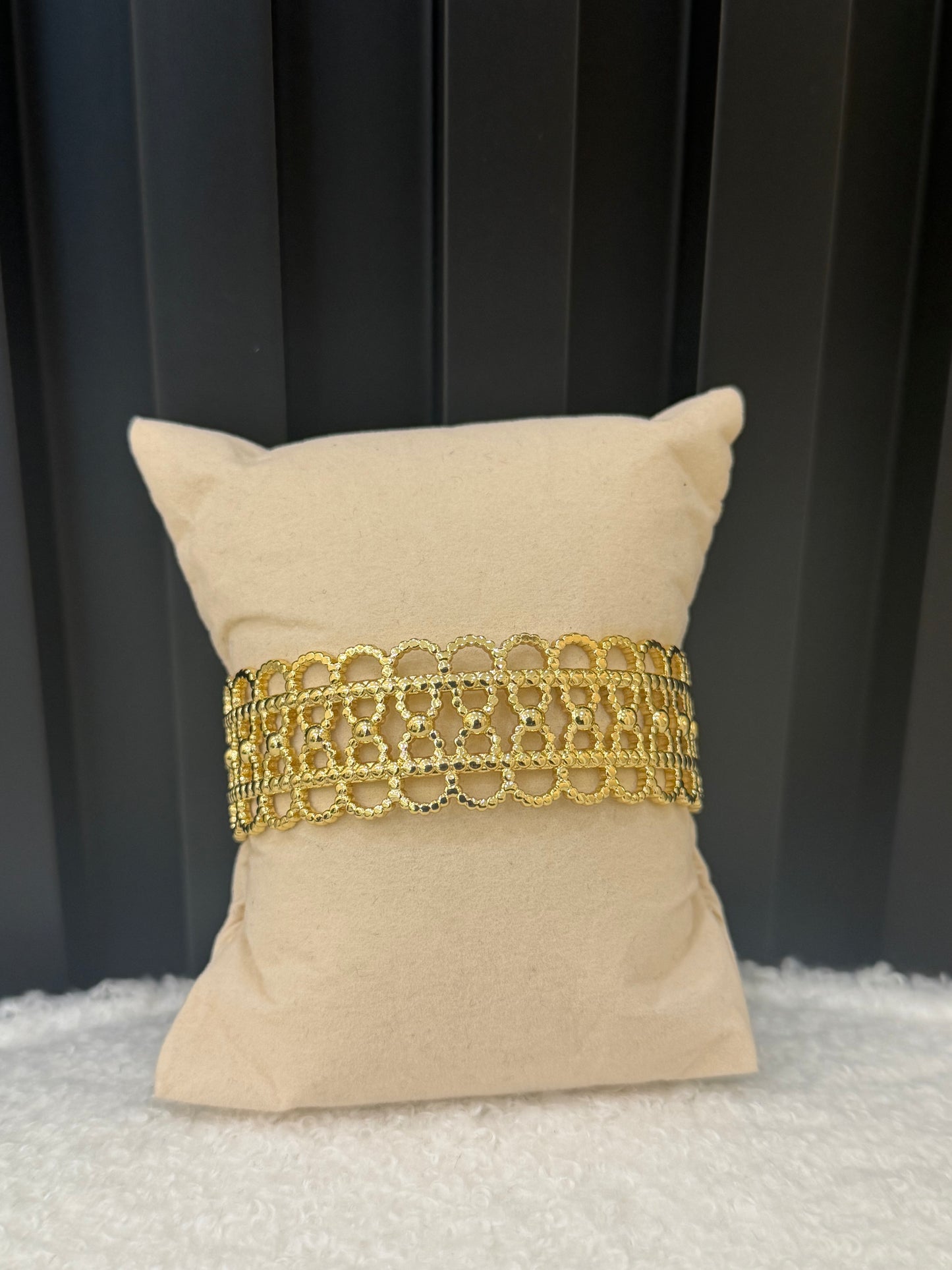 Textured Gold Cuff
