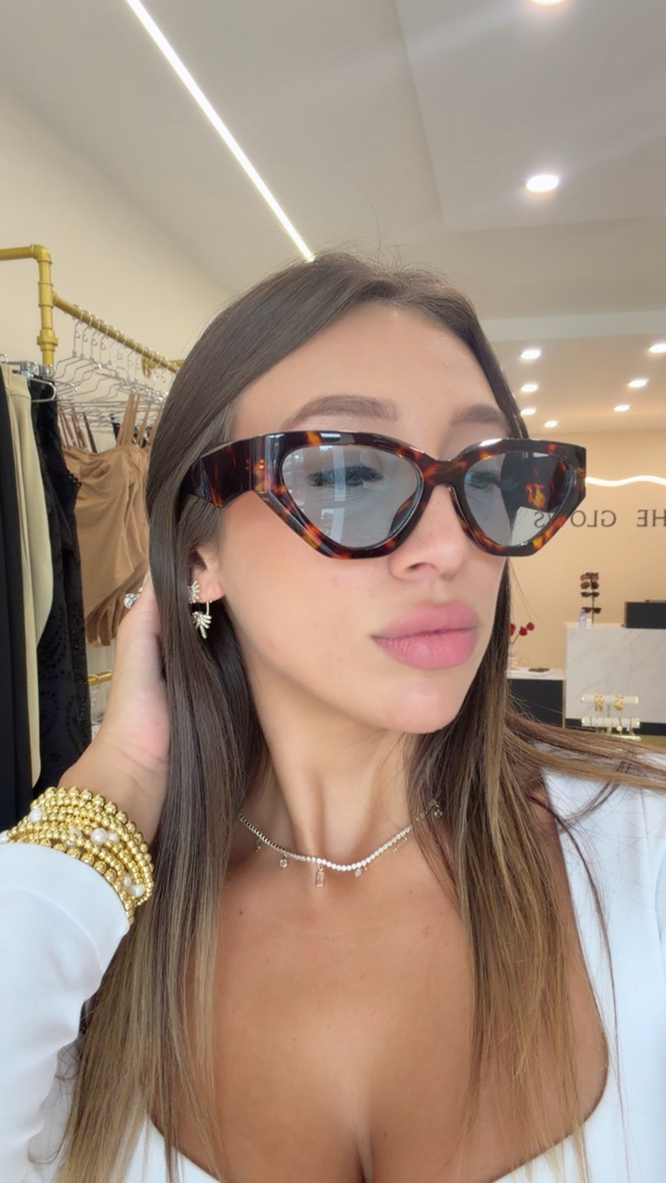 Cat Eye Tortoise Sunglasses
