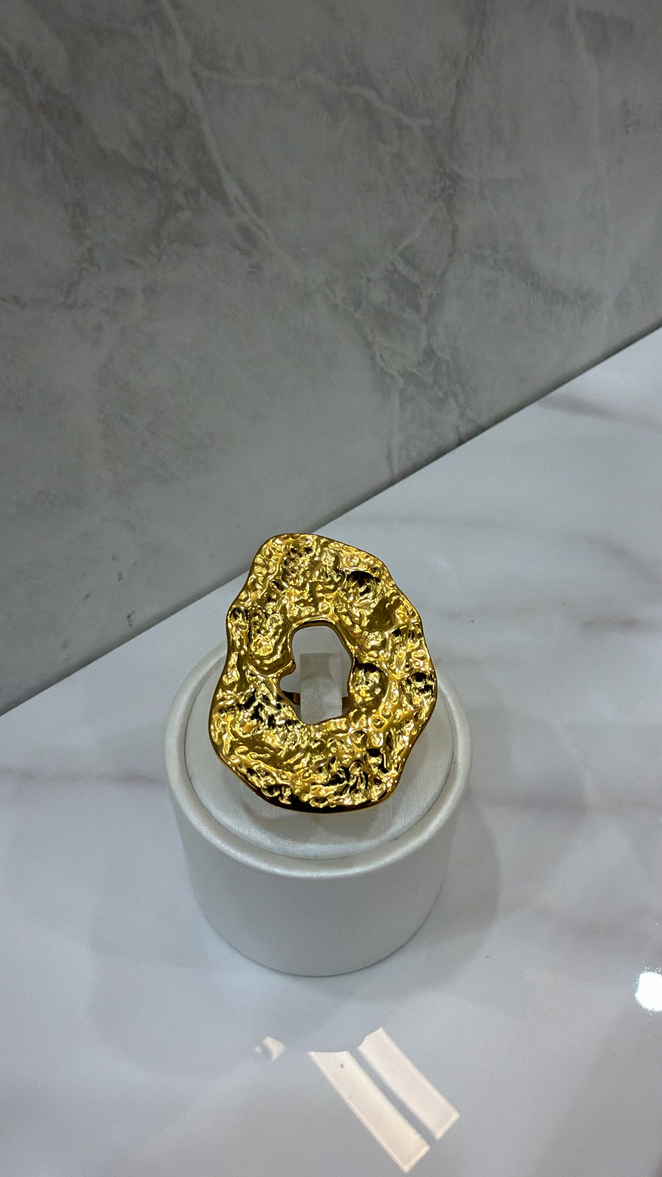 Gold Textured Ring