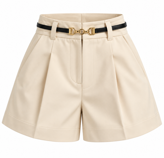 IVORY TAILORED SHORT